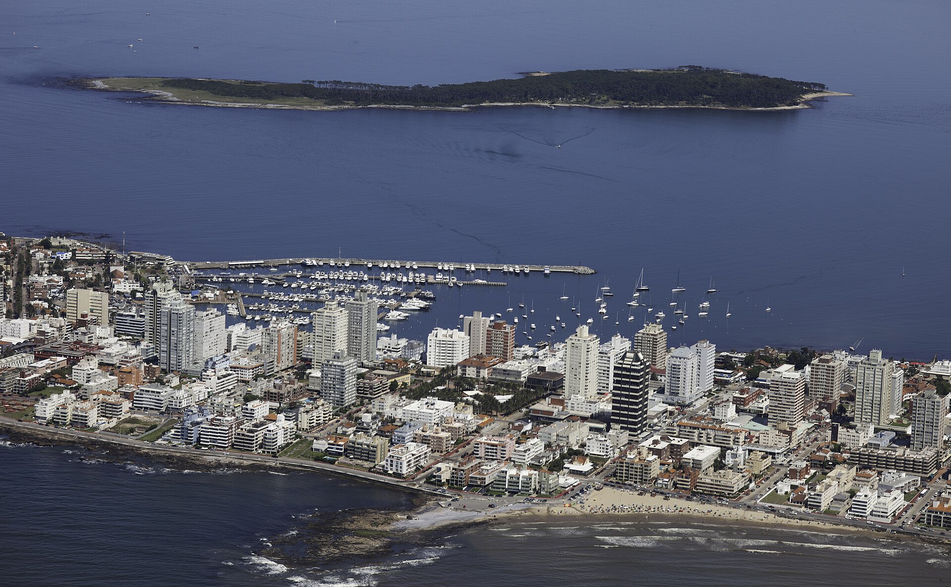 Vista aérea de Punta del Este, Uruguai